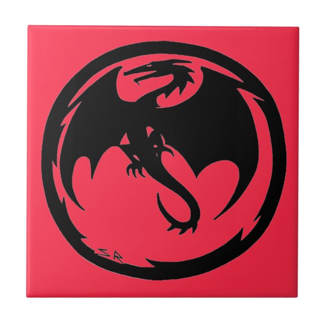 Black Dragon Coral kleine Fliese (Vorderseite)