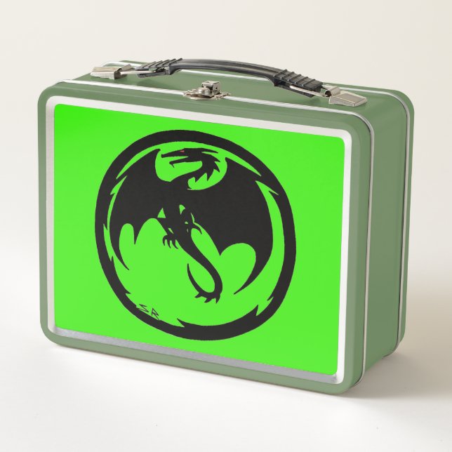 Black Dragon Green Lunchbox (Vorderseite)