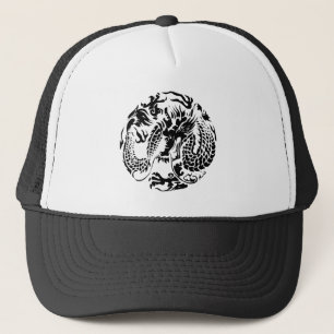 Black Dragon Hat Truckerkappe