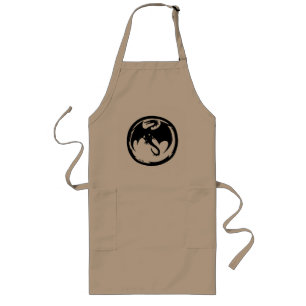 Black Dragon long khaki Koch Schürze