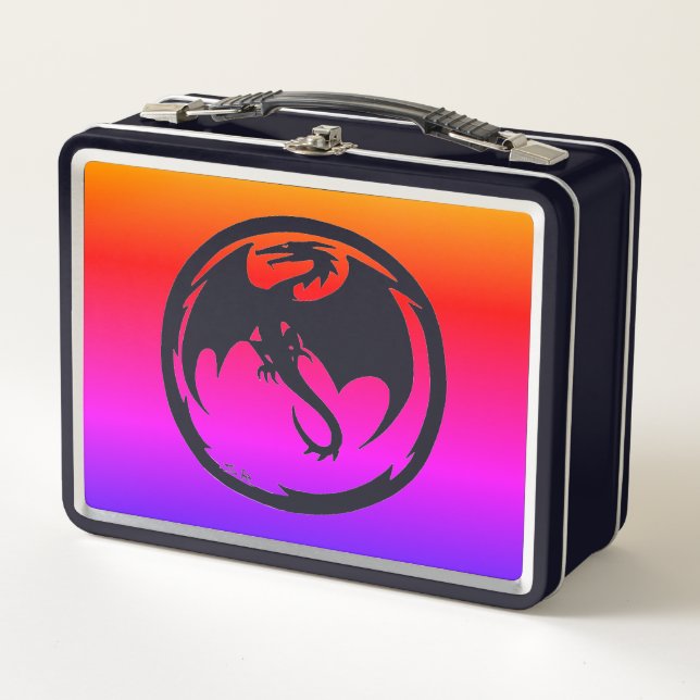 Black Dragon Neon Lunchbox (Vorderseite)