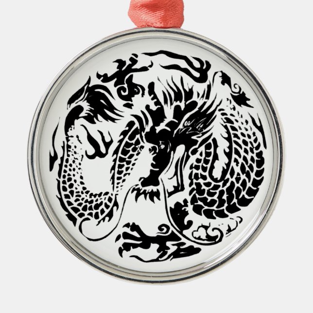 Black Dragon Ornament (Vorne)