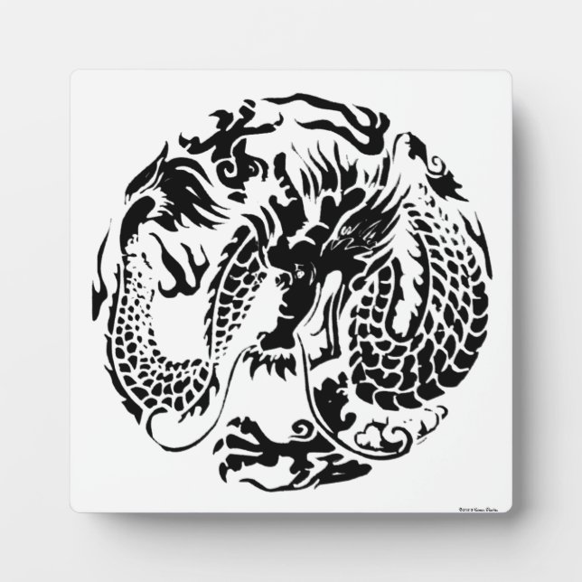 Black Dragon Plaque Fotoplatte (Vorderseite)