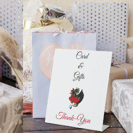 Black Dragon Rote Rose Fantasy Sockelschild