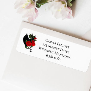 Black Dragon Rote Rosen Fantasy Wedding