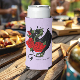 Black Dragon Rote Rosen Lavender Selters Dosenkühler