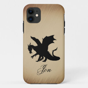 Black Dragon Rustic Background Personal Case-Mate iPhone Hülle