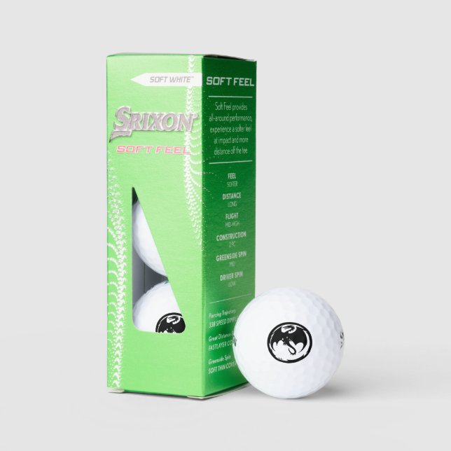 Black Dragon Srixon Soft Feel Golf Bälle 3 pk (Verpackung)