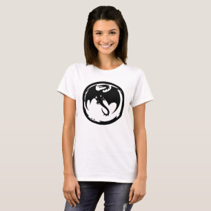 Black Dragon Women White T - Shirt