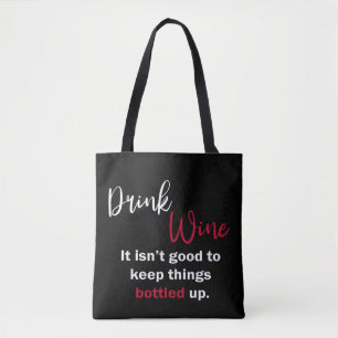 Black Drink Wine Funny Sprichwort Personalisiert