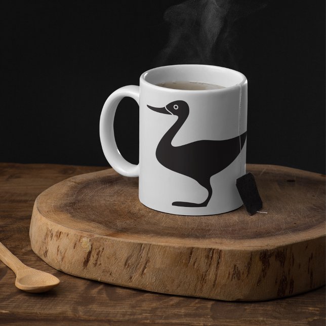 Black Duck Bird-Symbol Kaffeetasse (Von Creator hochgeladen)