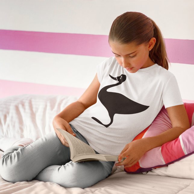 Black Duck Bird-Symbol T-Shirt (Von Creator hochgeladen)