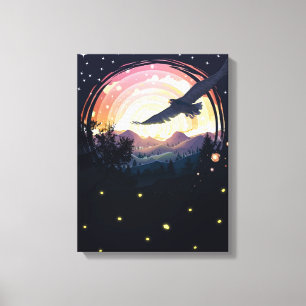 Black Eagle Canvas Print Leinwanddruck