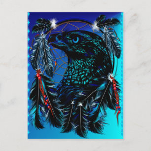 Black Ealge Dreamcatcher Postkarte