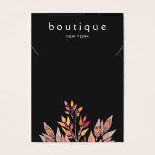 Black Earthy Necklace Juwelier Display Card