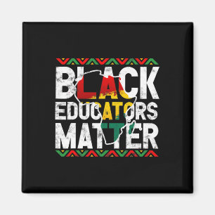Black Educators Problem Design Black History Monat Magnet