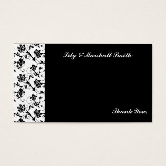 Black Elegance Dankeschön Card