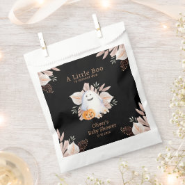 Black Elegant Little Boo Boho Ghost Baby Shower Geschenktütchen