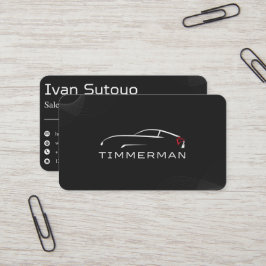 Black Elegante Car Sales Visitenkarte