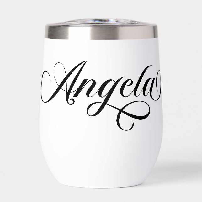 Black Elegante Lettering Angela (Vorderseite)