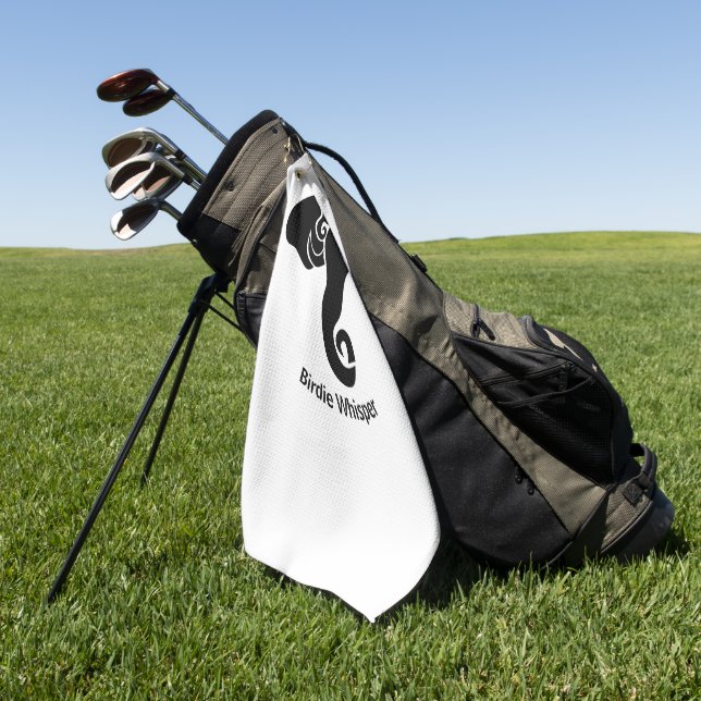 Black Elephant Family Zuhause Address Republican Golfhandtuch (Gras)