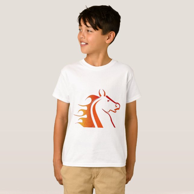 Black Elephant & Red Horse T - Shirt (Vorne ganz)