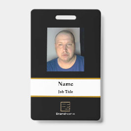 Black Employee-ID-Abzeichen Ausweis