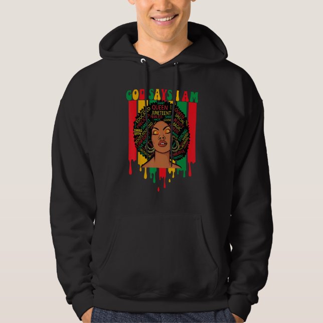 black empowerment African american history month f Hoodie (Vorderseite)