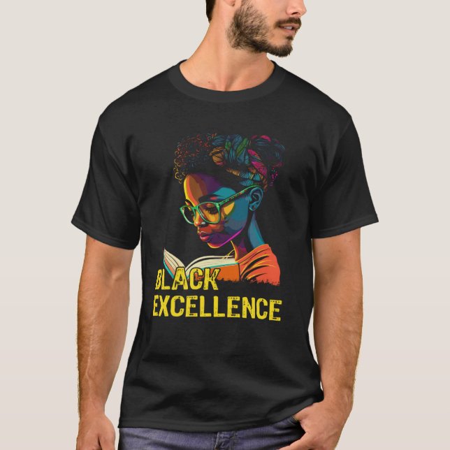 Black Excellence African Pride History Month T-Shirt (Vorderseite)