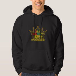 Black Excellence Krone – Schwarzer Geschichtsmonat Hoodie