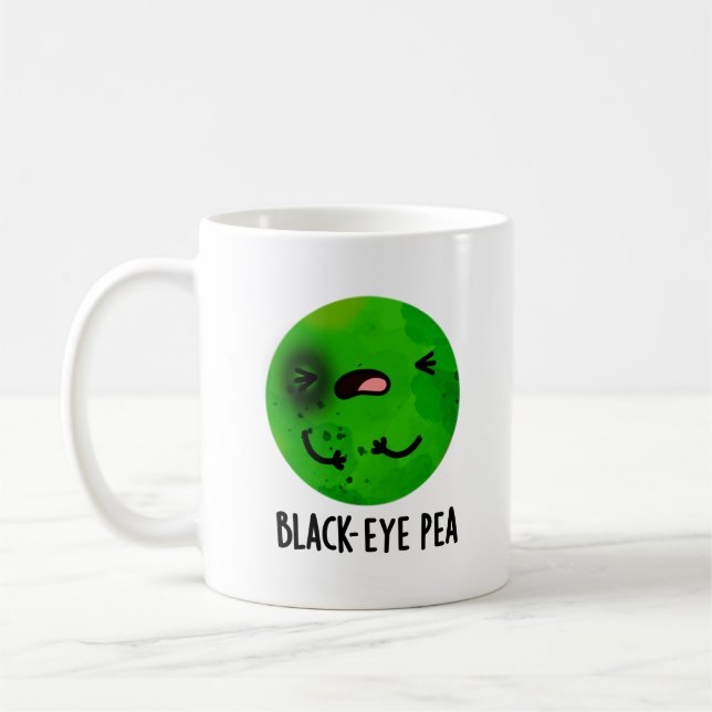 Black Eye Pea Funny Veggie Pub Kaffeetasse (Links)