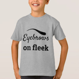 Black Eyebrows on Fleek Trendy Flawless Style Kids T-Shirt