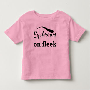 Black Eyebrows on Fleek Trendy Flawless Style, ZFJ Kleinkind T-shirt