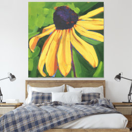 Black Eyed Susan Large Floral Leinwanddruck