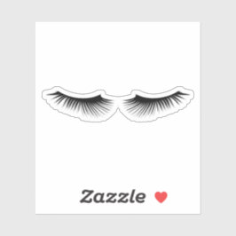Black Eyelashes Long & Feminine Aufkleber