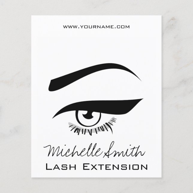 Black Eyeliner lasche extension henna bilden Icon Flyer (Vorne)