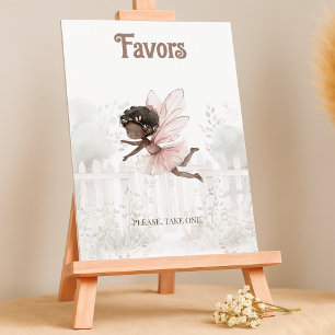 Black Fairy Baby Duwer bevorzugt Tafelschild Poster