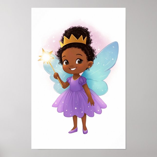 Black Fairy Girl Poster (Vorne)
