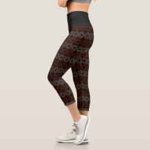 Black Fall Capris Leggings von Joya Eve