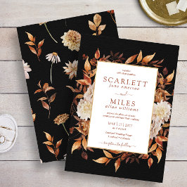 Black Fall Terracotta Einladung