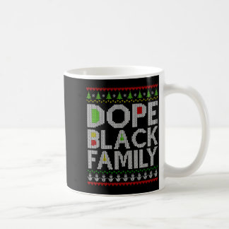 Black Family 2025 Afro Christmas Tree Santa Pj Mat Kaffeetasse