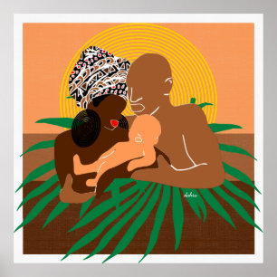 Black Family Brown Liebe Black Liebe Poster
