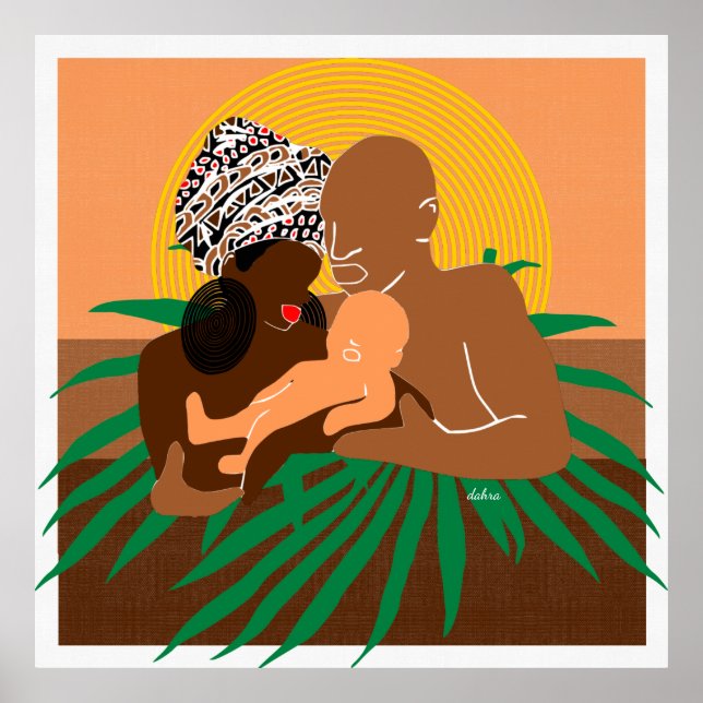 Black Family Brown Liebe Black Liebe Poster (Vorne)