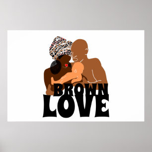 Black Family Brown Liebe Black Liebe Poster