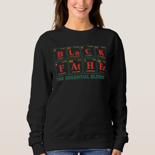 Black Father Essential Element Father's Day Sweatshirt (Vorderseite)