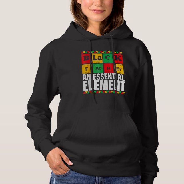Black Father The Essential Element Father s Day  D Hoodie (Vorderseite)
