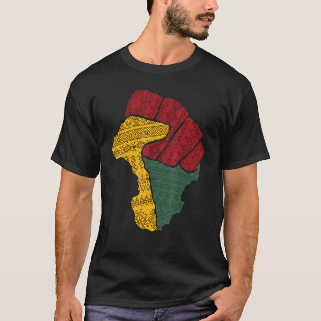 Black Fist Shirt African American Pride Black Hist (Vorderseite)