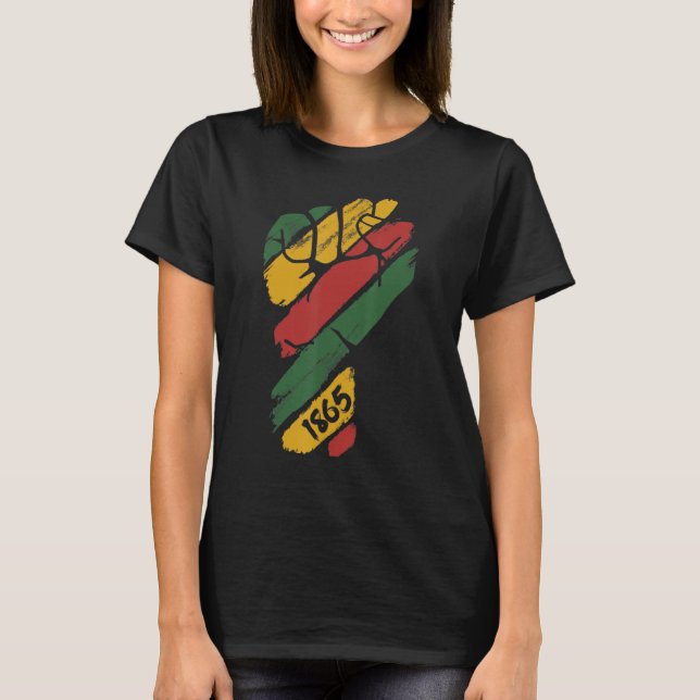 Black Fist Shirt African American Pride Black Hist (Vorderseite)