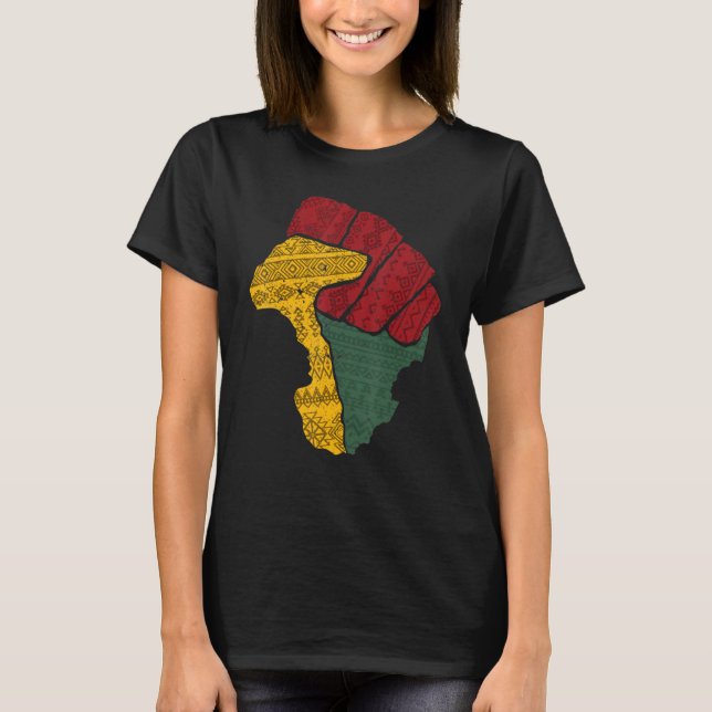 Black Fist Shirt African American Pride Black Hist (Vorderseite)