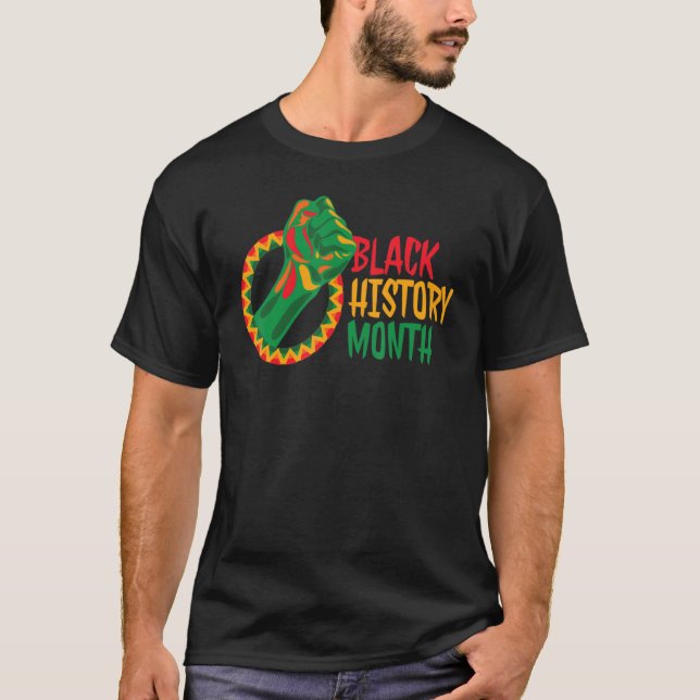 Black Fist Shirt African American Pride Black Hist (Vorderseite)
